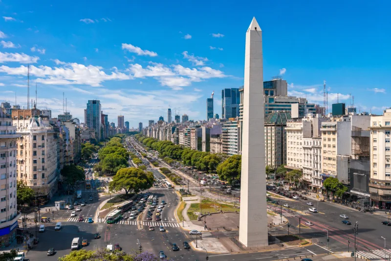Vista urbana de Buenos Aires como contexto empresarial de Argentina
