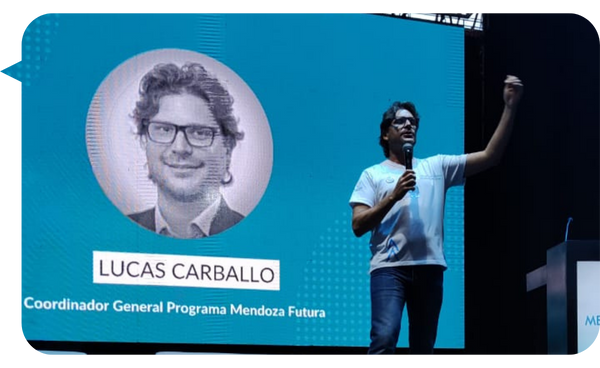 Lucas Carballo en acción